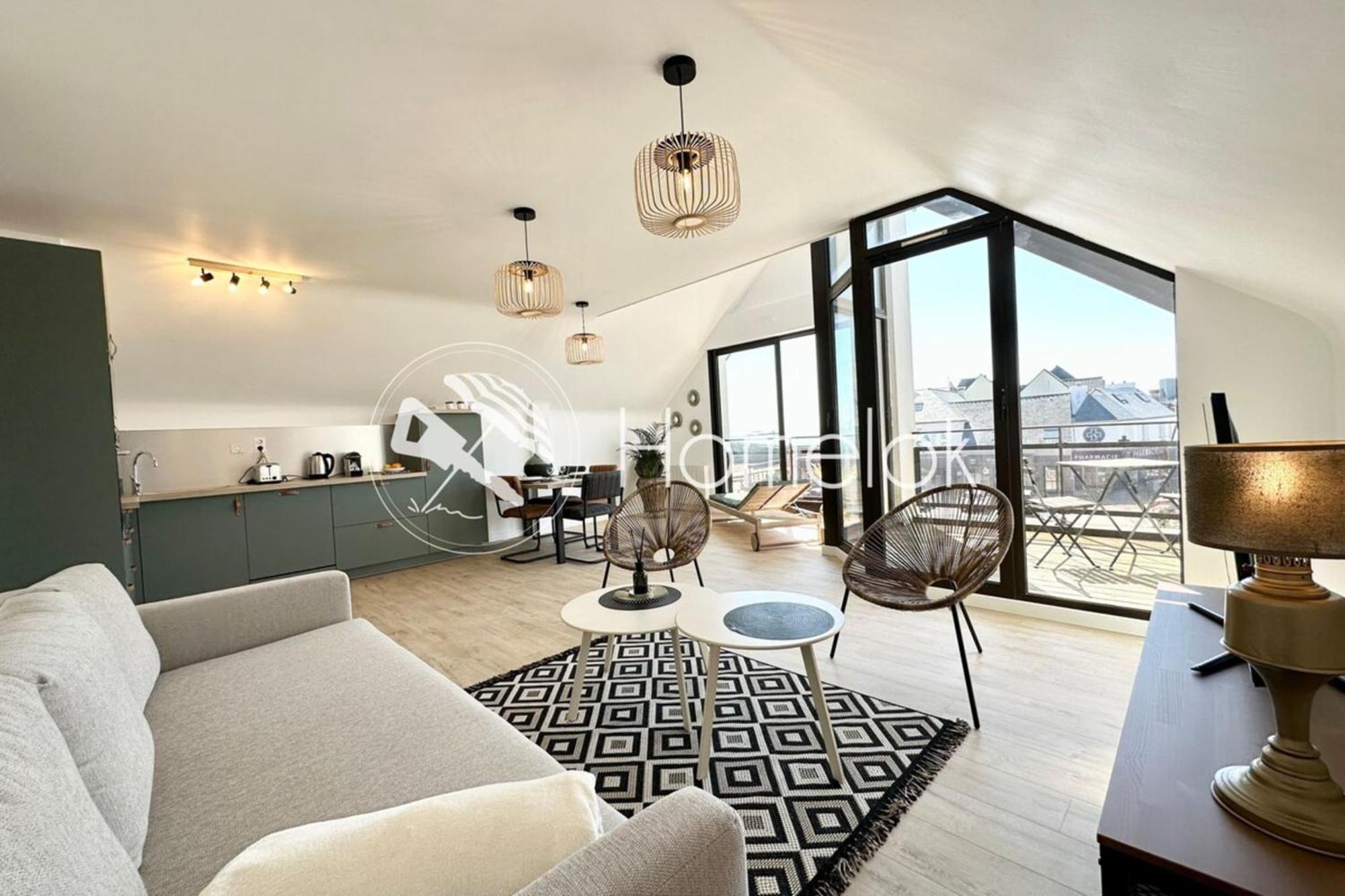 T2 Neuf Top Cocooning Terrasse - Face A La Mer Ploemeur Exteriör bild